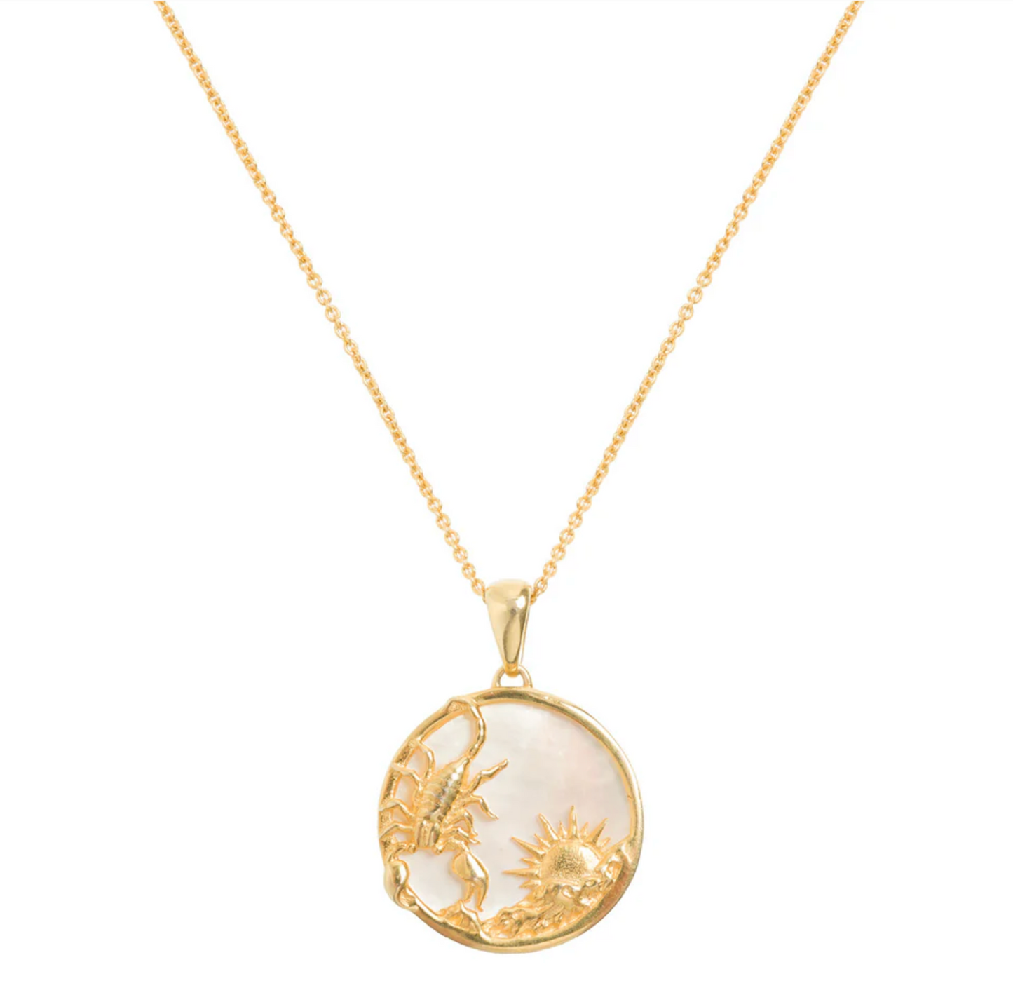 Zodiac Collection Mother of Pearl Pendant (ALL ZODIACS) - Freya Rose London