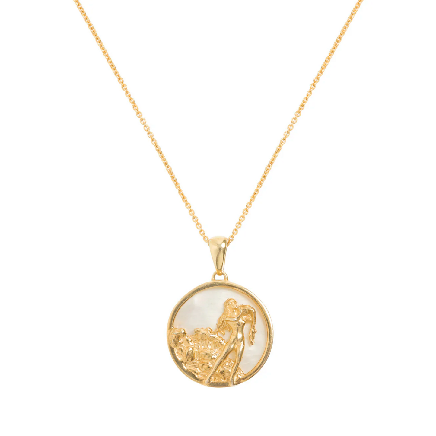 Zodiac Collection Mother of Pearl Pendant (ALL ZODIACS) - Freya Rose London