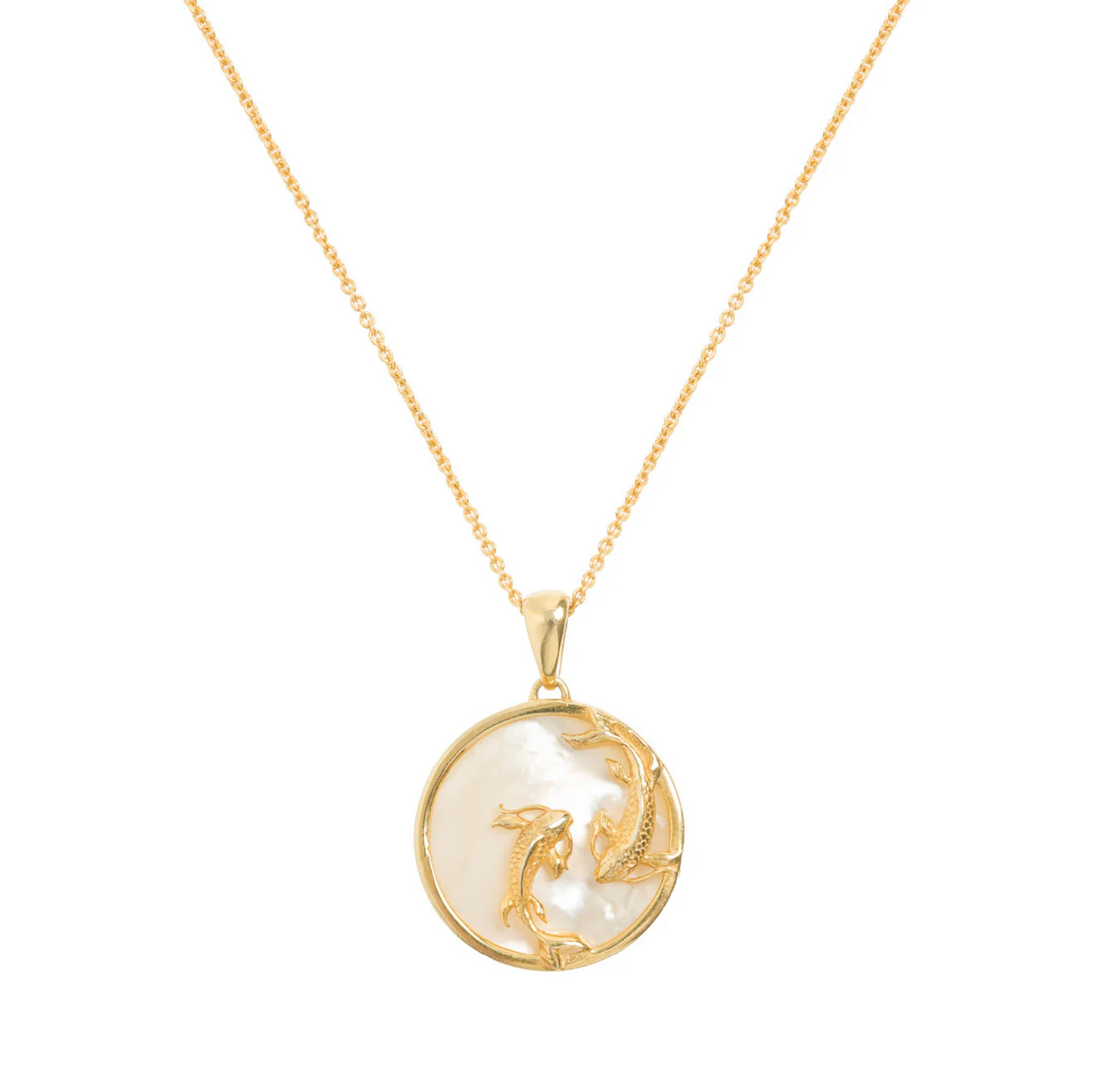 Zodiac Collection Mother of Pearl Pendant (ALL ZODIACS) - Freya Rose London