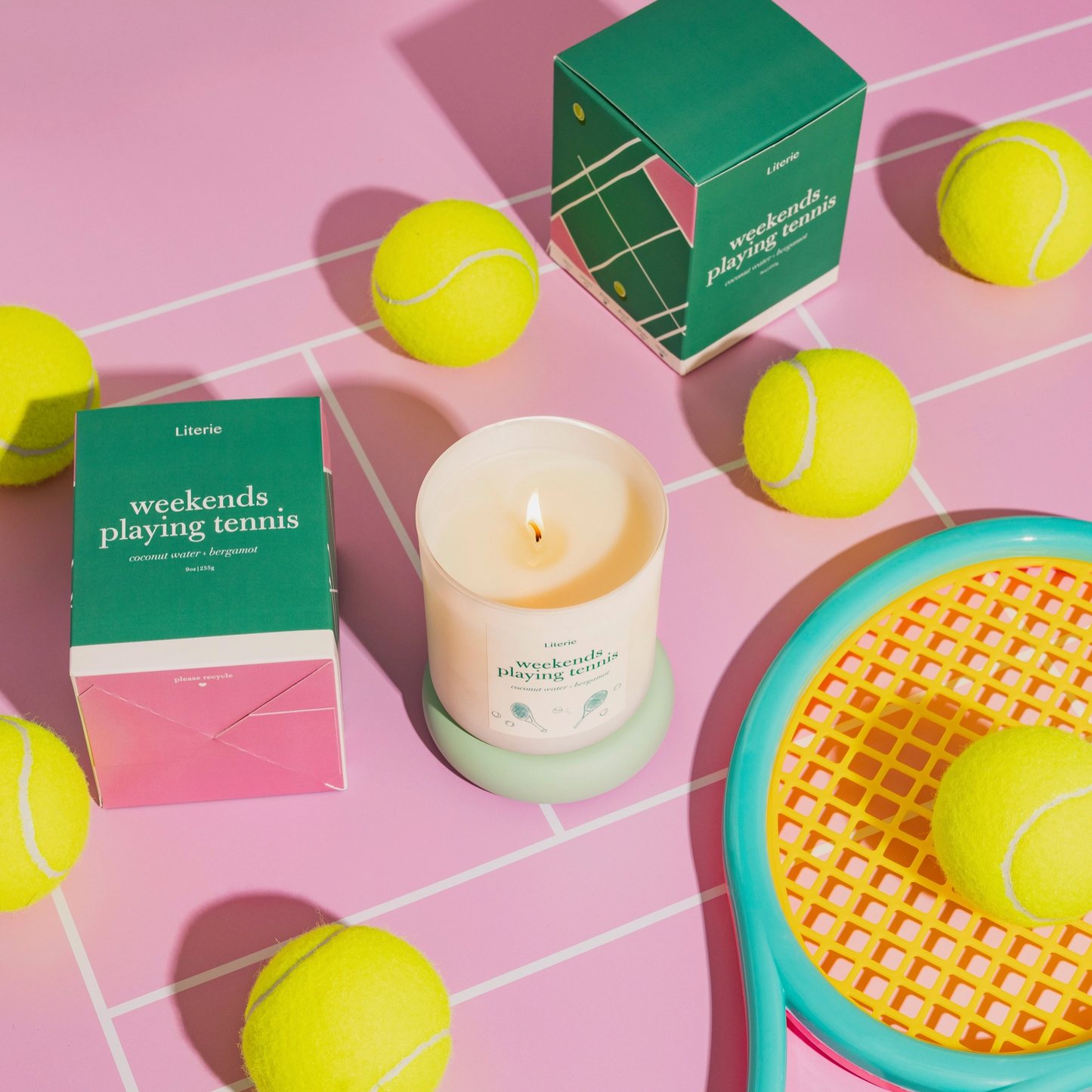 Weekends Playing Tennis - Literie Candle