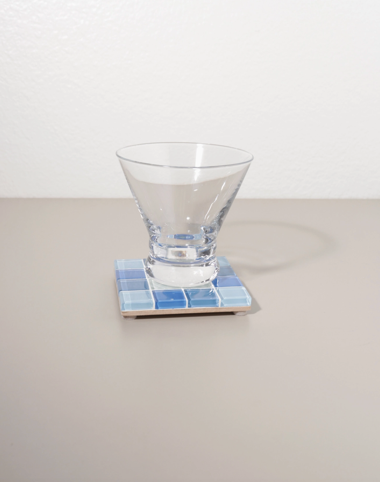 Glass Tile Coaster - Blue Gradient - Subtle Art Studios