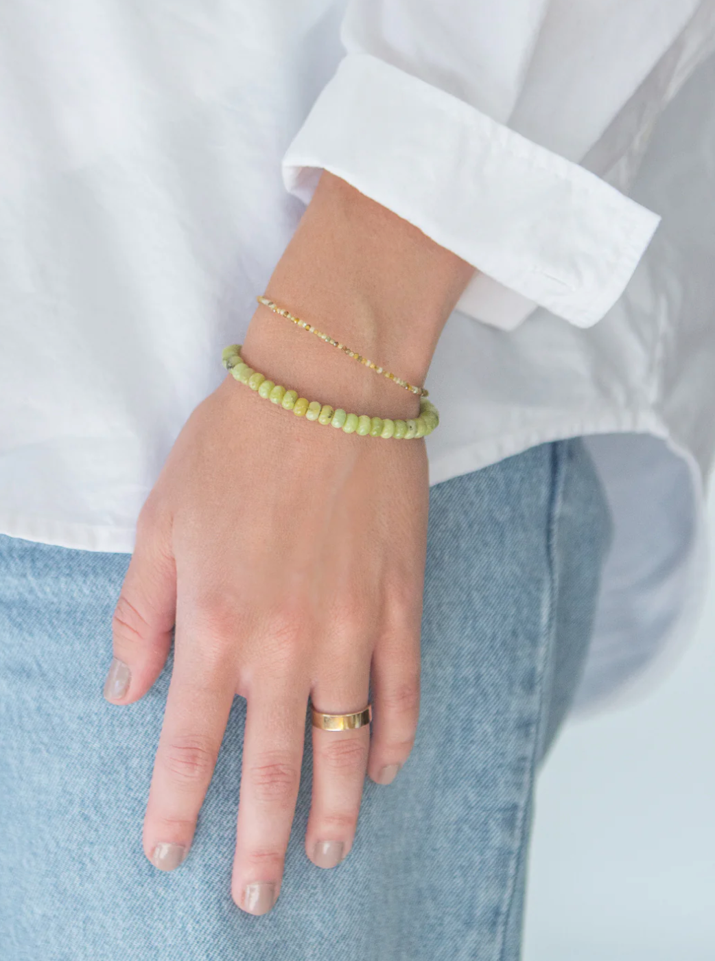 Lily Bracelet - Green - 7 in - Kerry McGauley