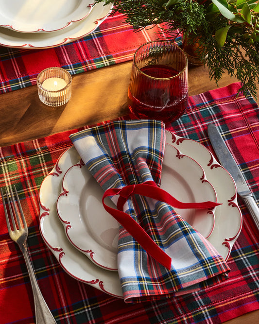 Signature Twill Placemats in Imperial Tartan - Petite Plume