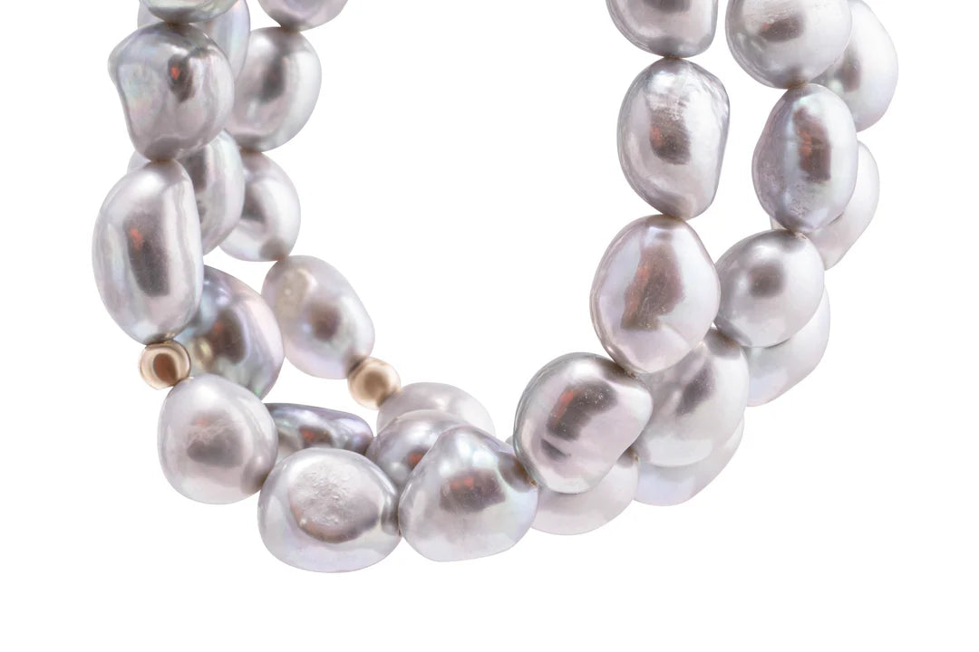Pearl Bracelet - Grey - Nikki Biedes - Sold Individually