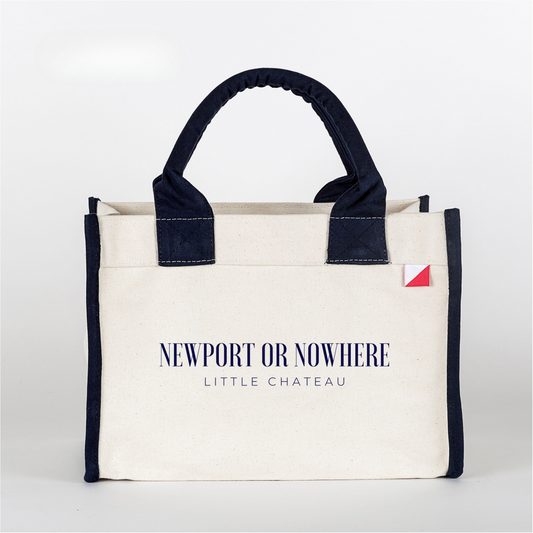Newport or Nowhere Village Tote Bag - Cream