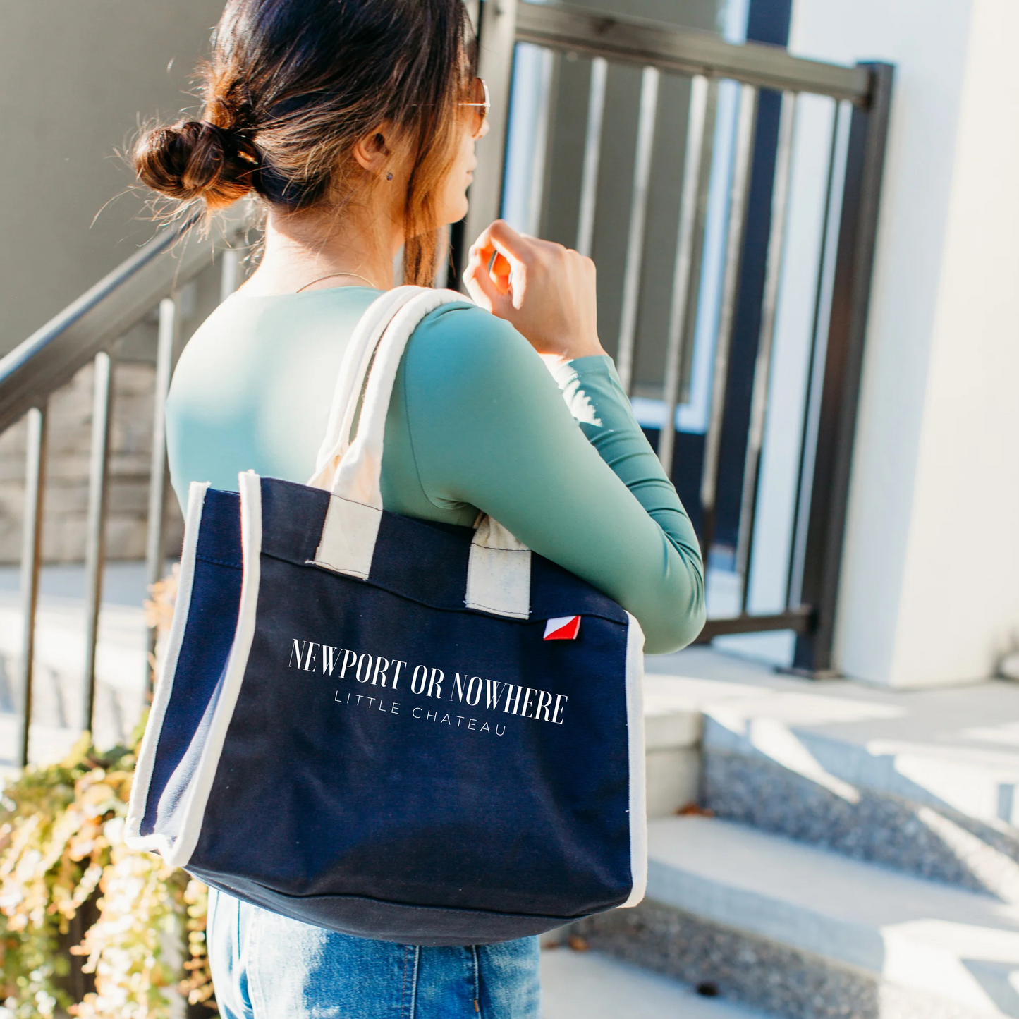 Newport or Nowhere Village Tote Bag - Navy