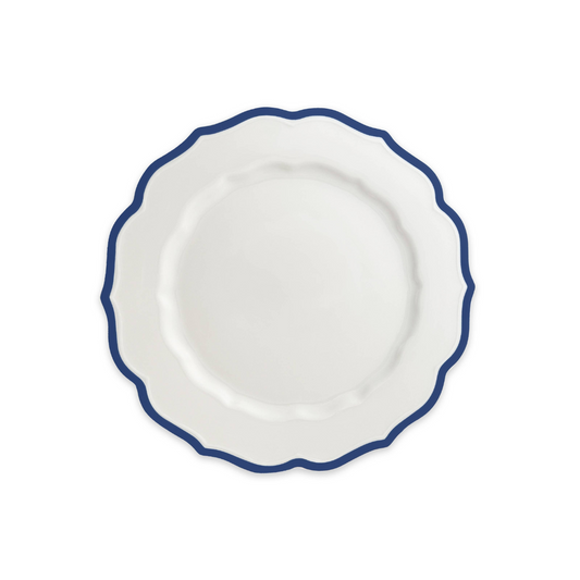 Stella Scalloped Blue Dinner Plate