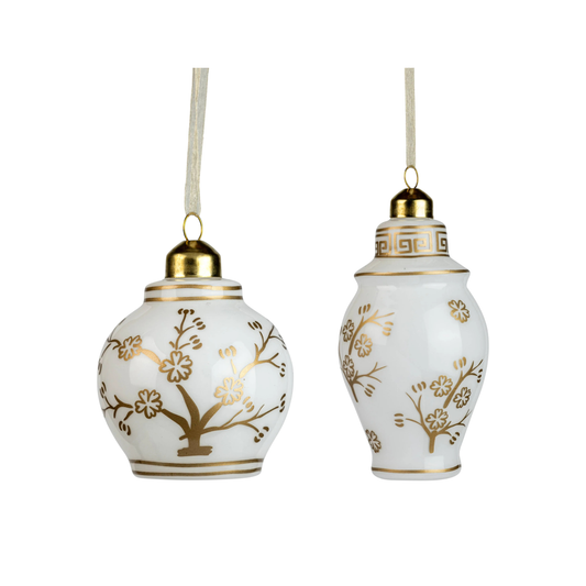 Ginger Jar Glass Ornaments