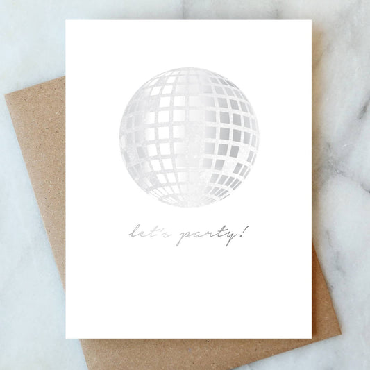 Disco Ball Birthday Greeting Card - Abigail Jayne Design