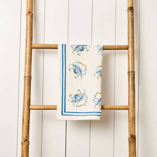Linen Tea Towel - Bunch of Crabs