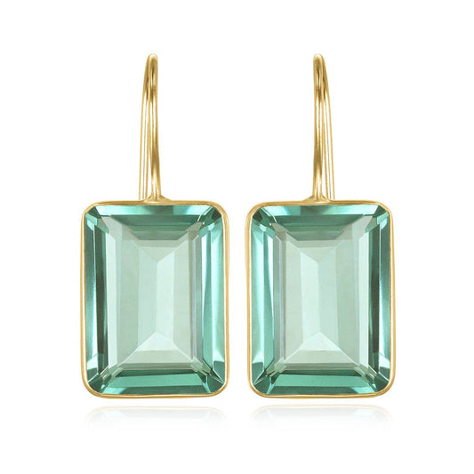 Emerald Cut Valencia - Sage Gold