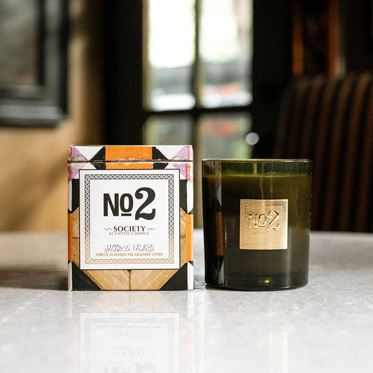 No. 2 Society Candle - Patchouli, Cocoa Bean, Floral