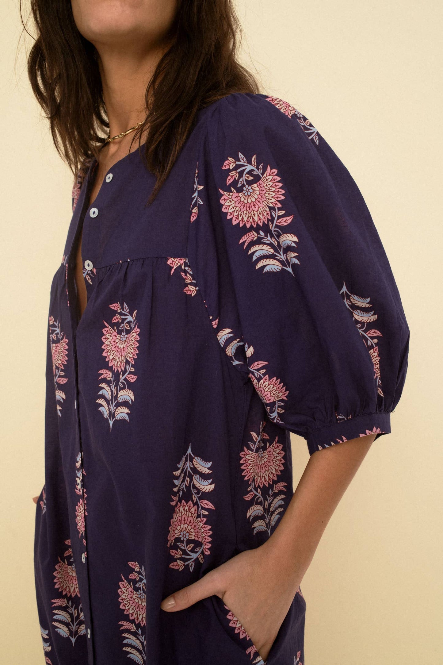 Sofia Dress Navy - Sonmer Shop