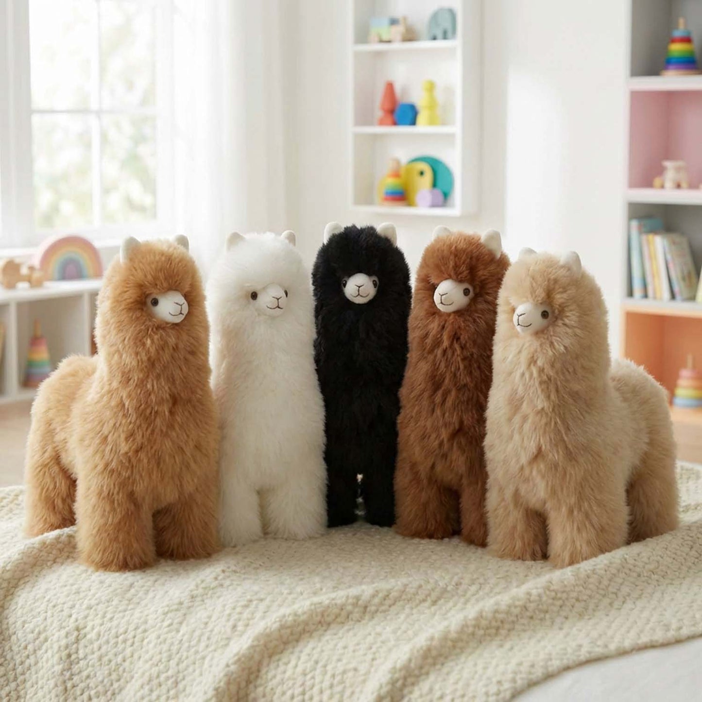 Alpaca Stuffed Animal - Alpaca Medium 12": White