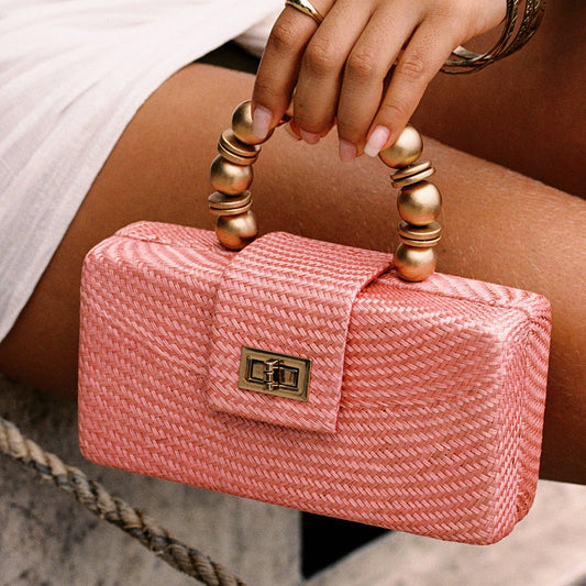 Soft Pink Statement Clutch - Soli + Sun