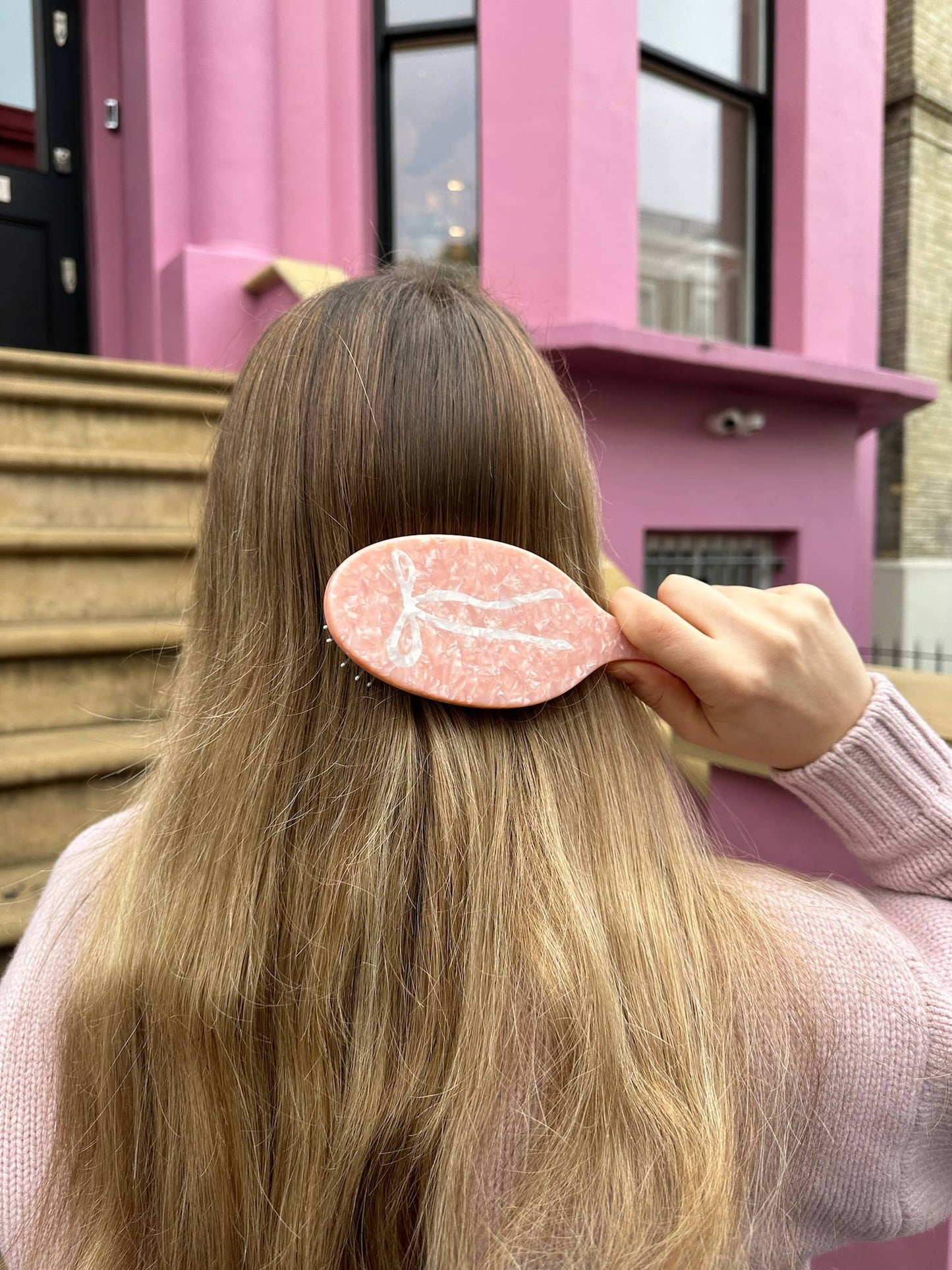 Hand-painted Ballet Bow Amazing Hair Day Brush - Solar Eclipse