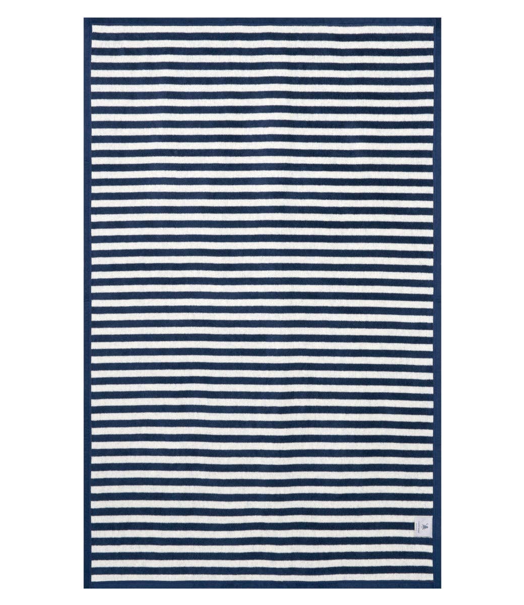 Sideline Stripe Navy Midi Blanket - Chappywrap