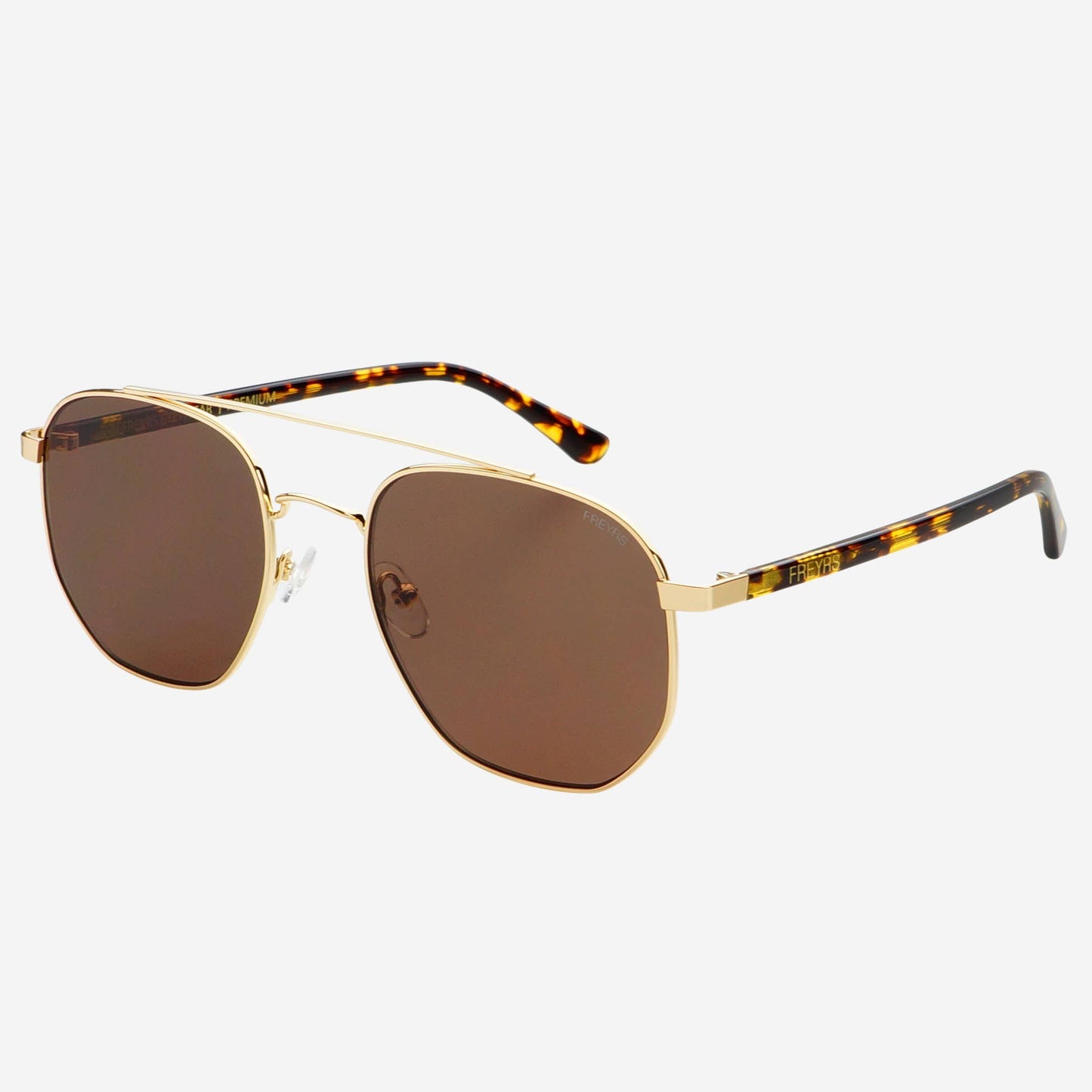 Austin Unisex Sunglasses - Gold/Brown