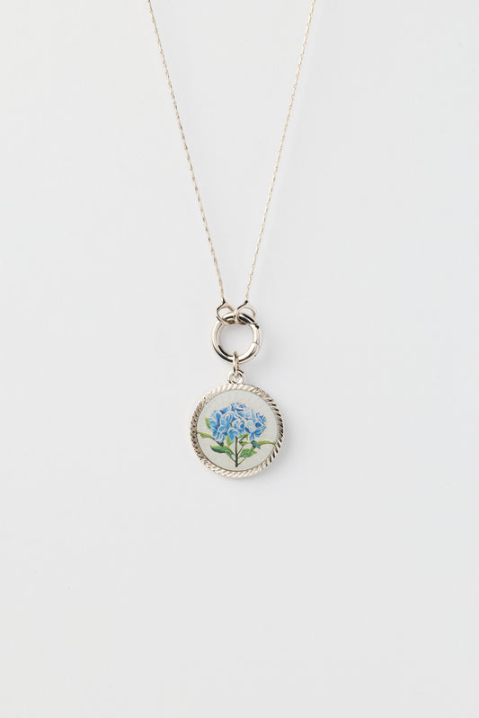 Kate's Hydrangea Necklace - Silver or Gold - Kate Hickman x And Livy
