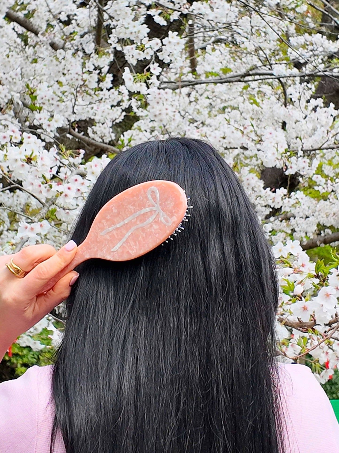Hand-painted Ballet Bow Amazing Hair Day Brush - Solar Eclipse