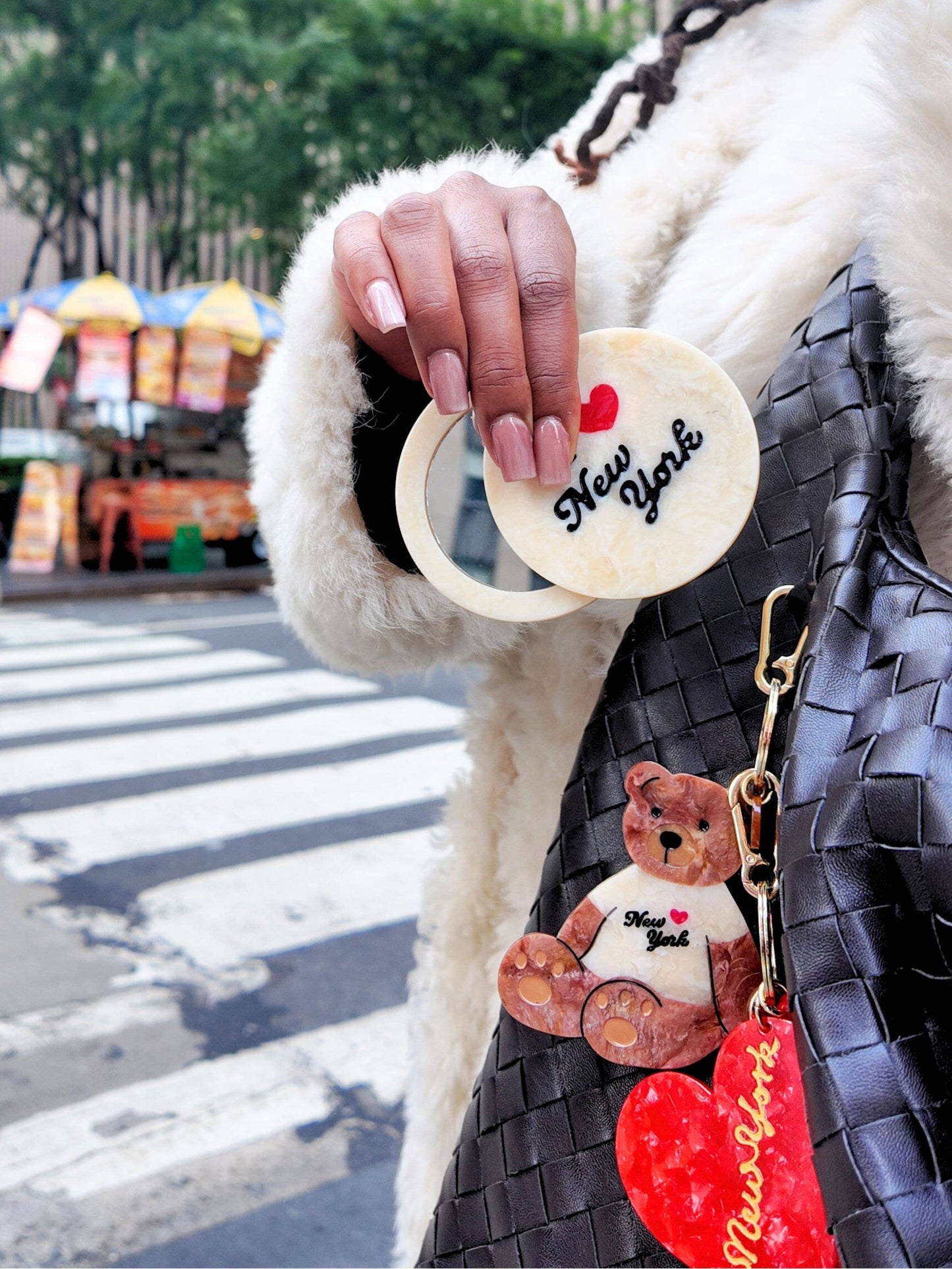 Heart New York Compact Mirror