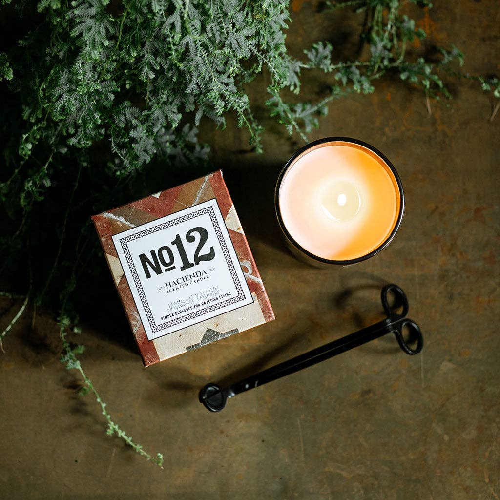 No. 12 Hacienda Candle - Pomegranate Seeds, Warm Amber, Mexican Lime