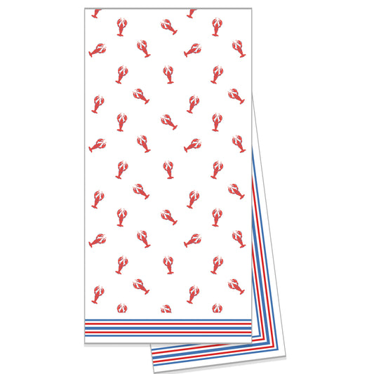 Cotton Tea Towel - Preppy Lobster