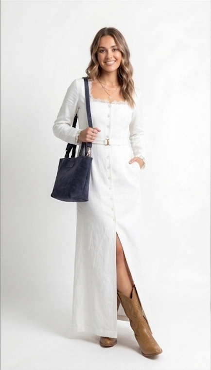 Suede Mini Tote Bag - Navy