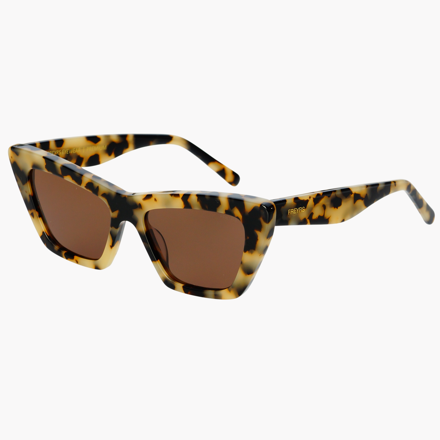 Siena Acetate Cat Eye Sunglasses - Milky Tortoise