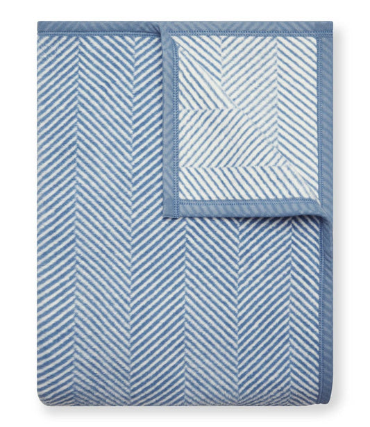 Harborview Herringbone Cornflower Blanket - Chappywrap