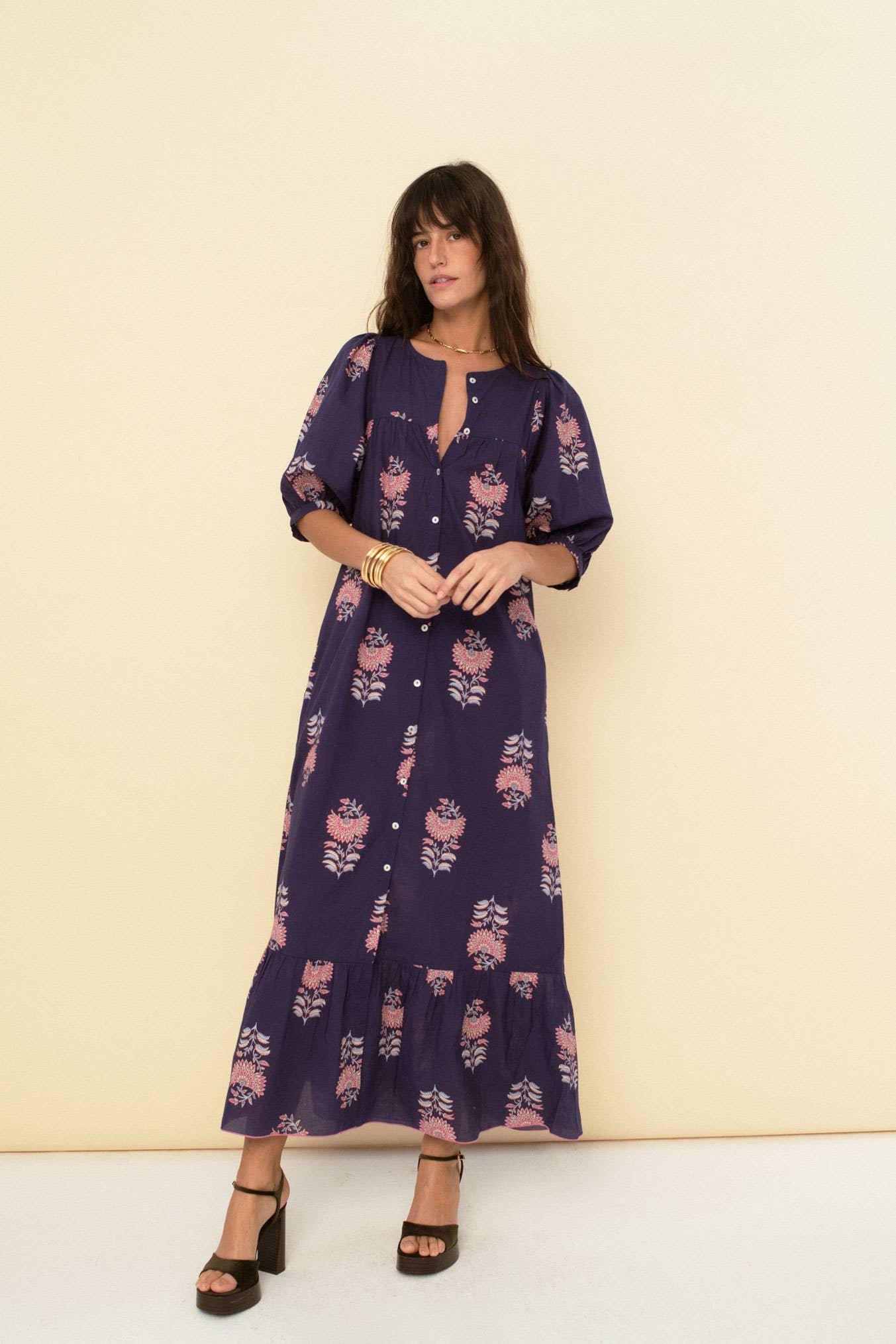 Sofia Dress Navy - Sonmer Shop