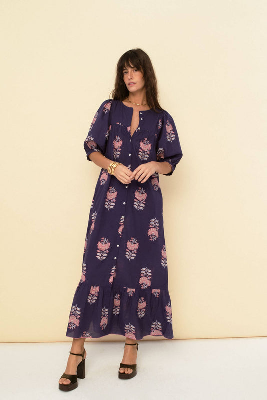 Sofia Dress Navy - Sonmer Shop