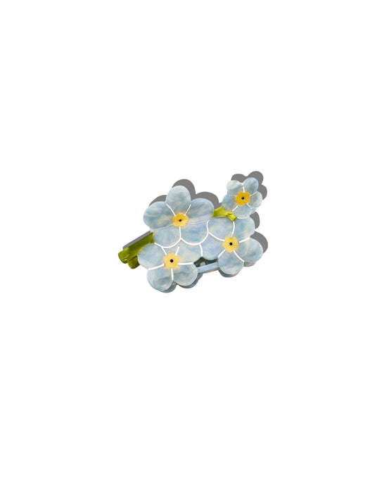 Forget-Me-Not Claw Hair Clip