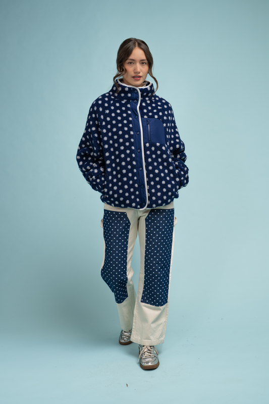 Teton Jacket - Navy Dot - Midnight Lunch