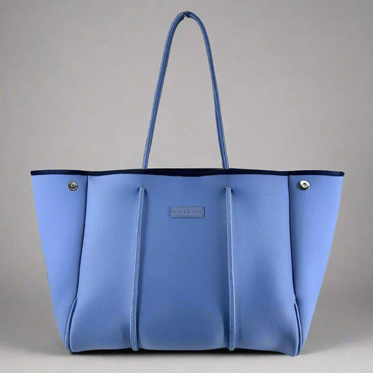 The Parker Tote Bag - Chambray Blue