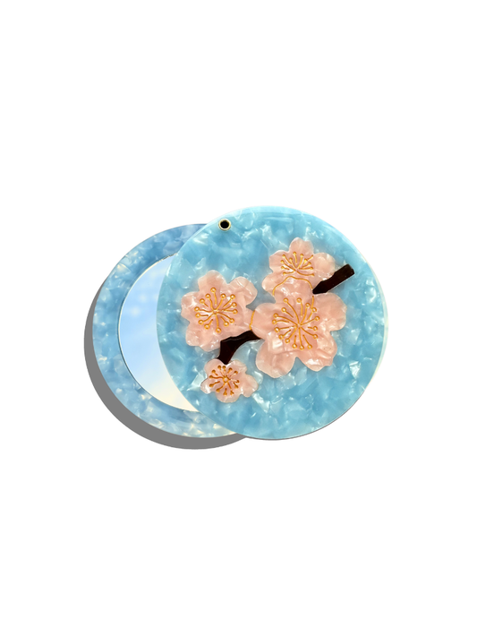 Cherry Blossom Compact Mirror