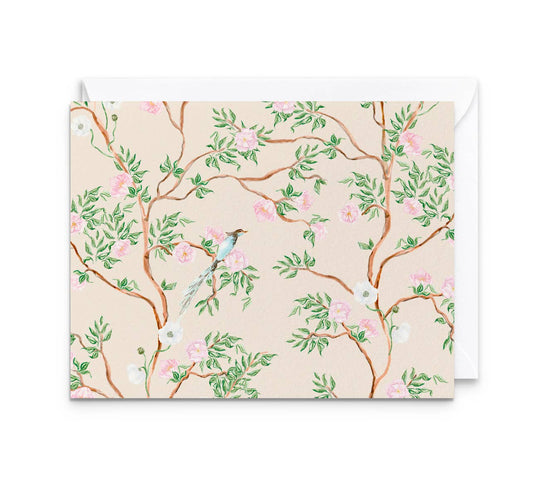 Blush Chinoiserie Notecards - Set of 8