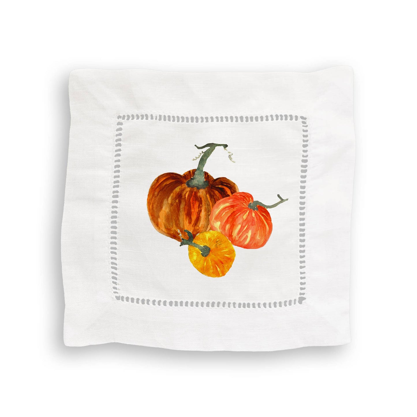 The Perfect Pumpkins Mixed Linen Cocktail Napkin Set