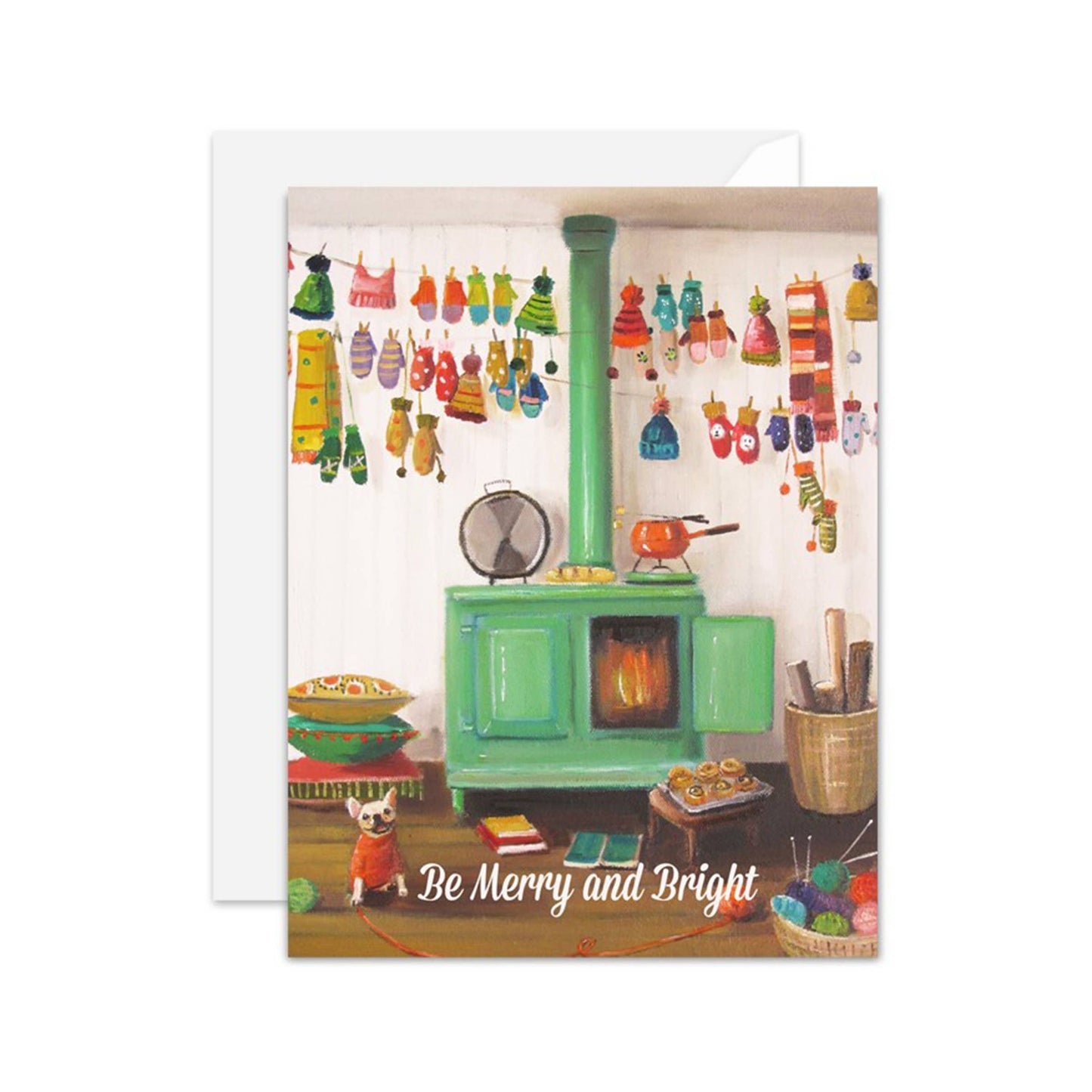 The Knitter. Blank Card