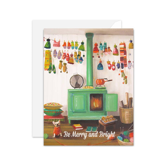 The Knitter Be Merry and Bright Card
