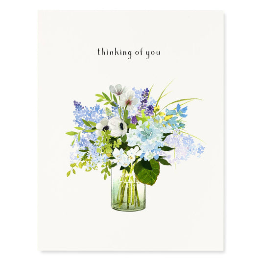 Lavender Blue - Sympathy Greeting Card - Flowers