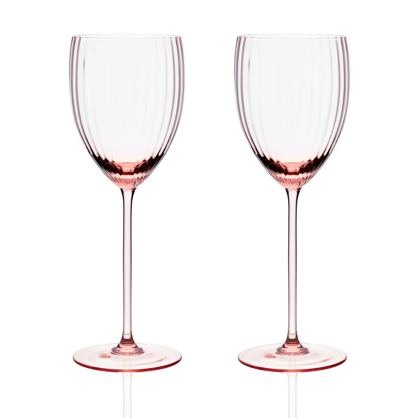 Quinn Rose White Wine Glasses, Set of 2