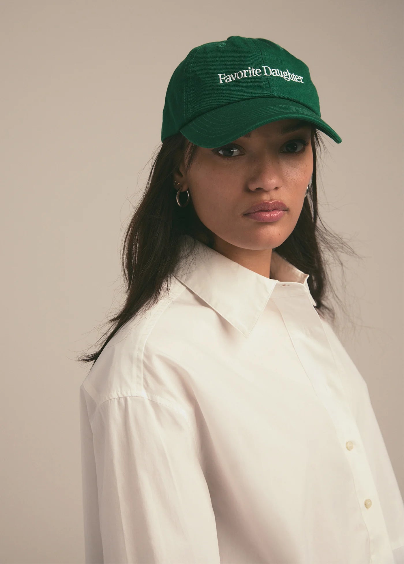 Classic Logo Baseball Hat - Green - Favorite Daughter