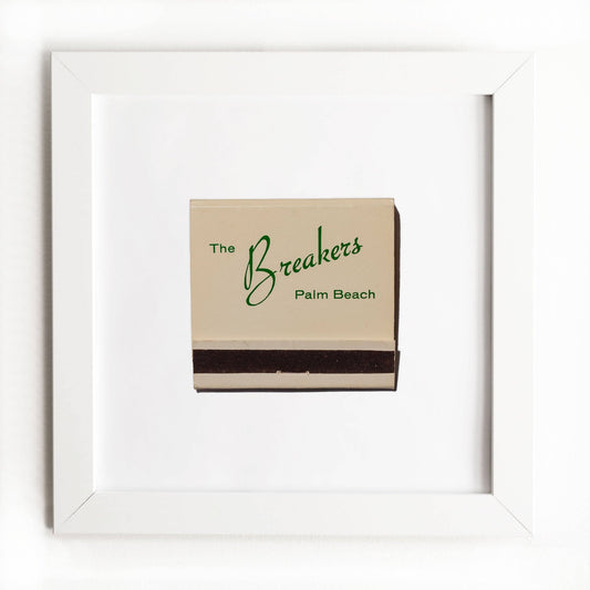 The Breakers Palm Beach Matchbox Print with White Frame