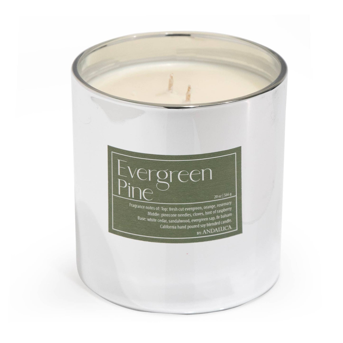 Evergreen Pine 2 Wick 20 oz. - Andaluca