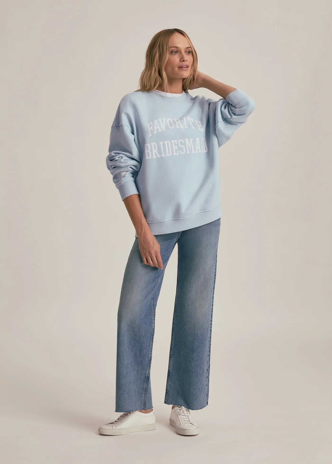 The Favorite Bridesmaid Sweatshirt - Light Blue - Favorite Daughter