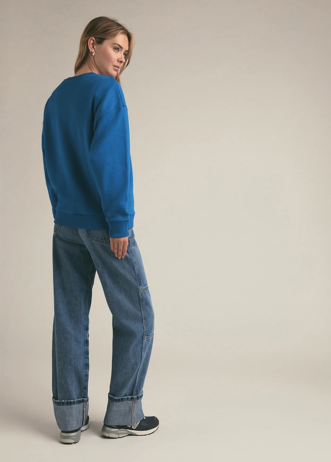 The Collegiate Sweatshirt - Sapphire - Favorite Daughter