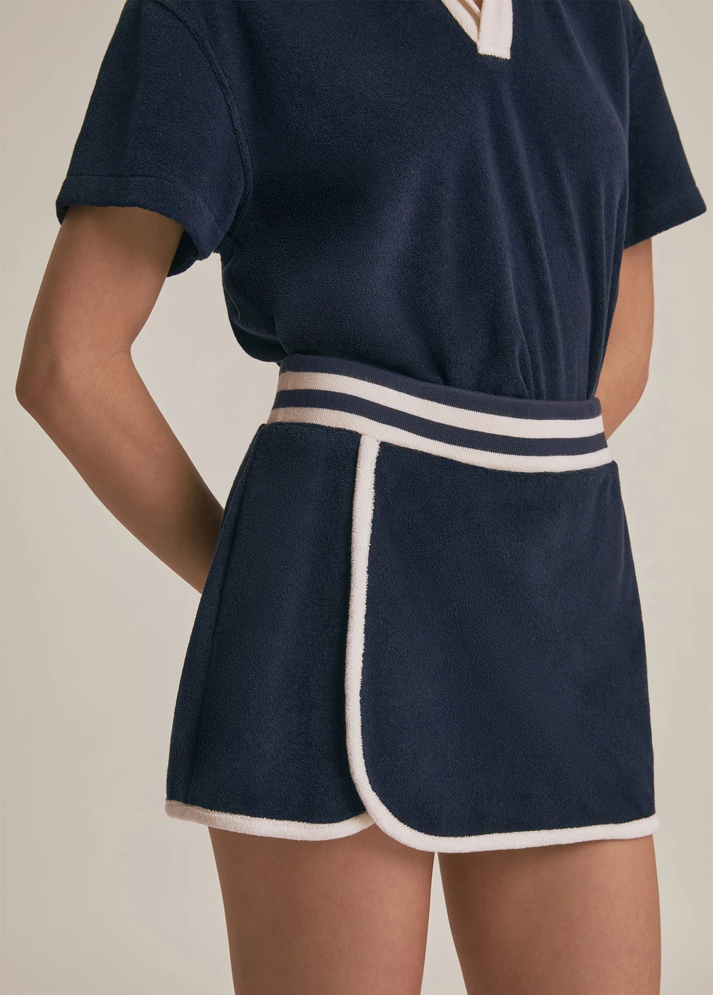 The Crop Beach Skort - Navy - Favorite Daughter