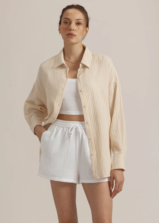 The Slip It On Shorts - White - Favorite Daughter