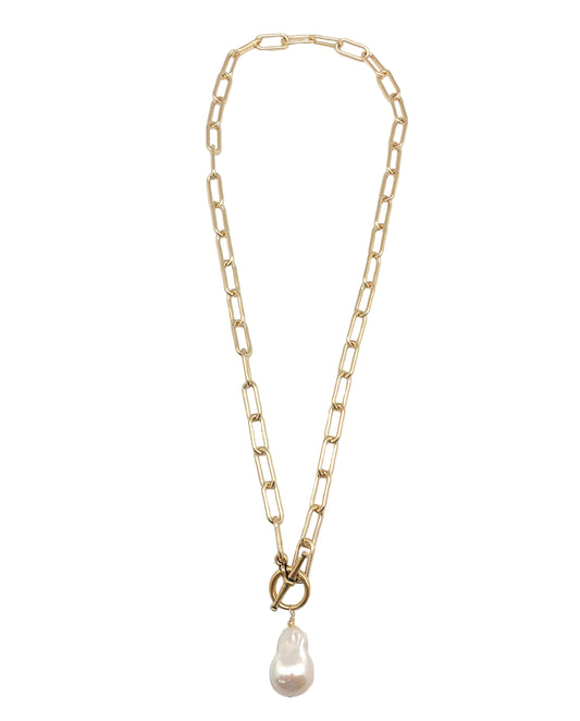 Carol Gold Fill Necklace - Pearl - In2design